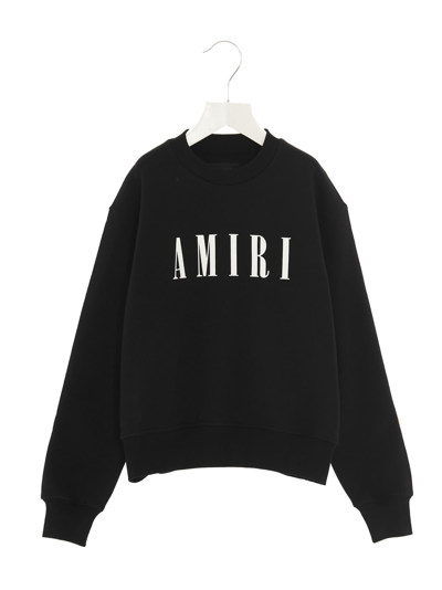 Shop Amiri Logo Sweatshirt In Black