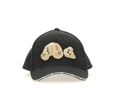 Shop Palm Angels Bear Patch Hat In Black