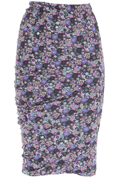 Shop Isabel Marant Juno Jersey Skirt In Multicolor