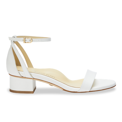 Shop Sarah Flint Perfect Block Sandal 30 In White