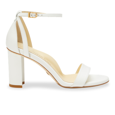 Shop Sarah Flint Perfect Block Sandal 90 In White