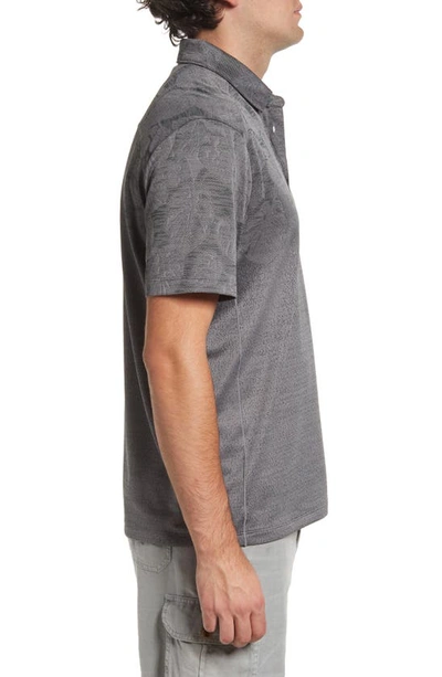 Tommy Bahama Palm Coast Tropic Fade Polo In Onyx