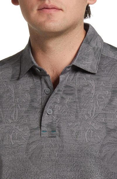 Tommy Bahama Palm Coast Tropic Fade Polo In Onyx