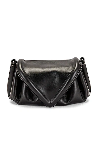 Shop Fwrd Renew Bottega Veneta Medium Beak Bag In Black & Gold