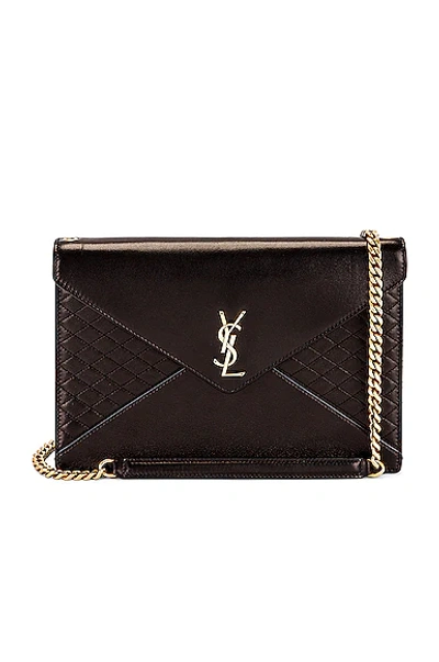 Shop Fwrd Renew Saint Laurent Gaby Chain Bag In Nero