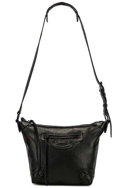 Shop Fwrd Renew Balenciaga Xs Neo Classic Hobo Bag In Black