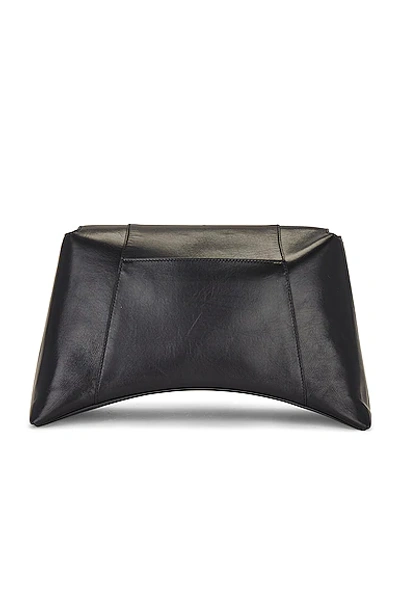 Fwrd Renew Balenciaga Medium Downtown Shoulder Bag In Black & Black