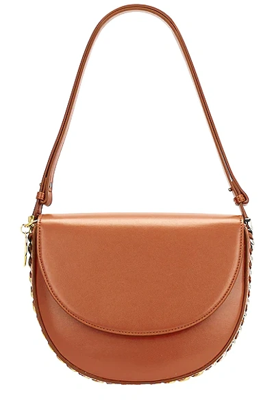 Pre-owned Fwrd Renew Stella Mccartney Medium Frayme Flap Shoulder Bag In Brick