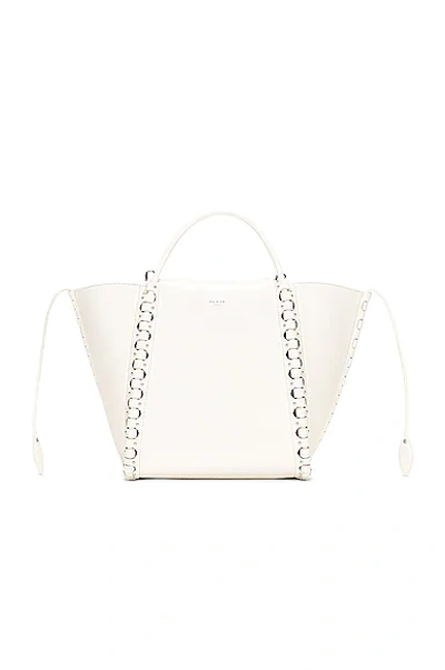 Shop Fwrd Renew Alaïa Hinge Bag In Blanc Optique
