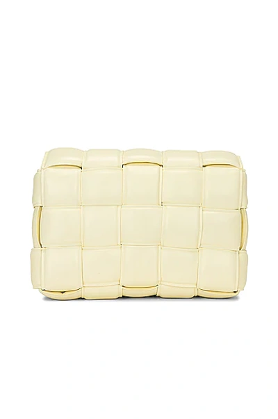 Pre-owned Fwrd Renew Bottega Veneta Padded Cassette Crossbody Bag In Zest Washed & Gold