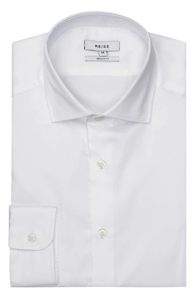 Reiss Remote Cotton Button-up Shirt In White