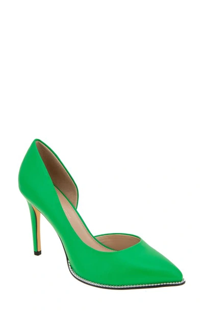 Shop Bcbgeneration Harnoy Point Toe Pump In Lucky Green