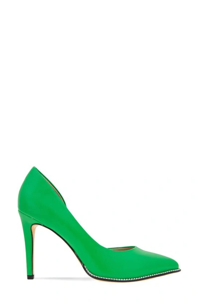 Shop Bcbgeneration Harnoy Point Toe Pump In Lucky Green