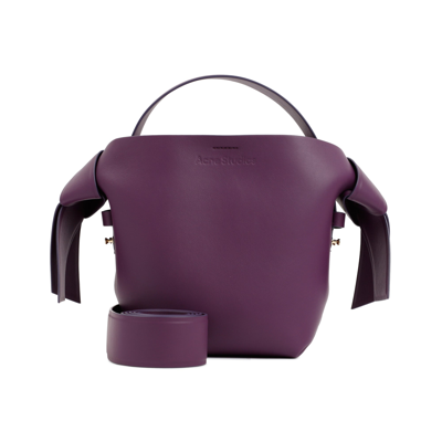 Shop Acne Studios Musubi Mini Bag In Pink &amp; Purple