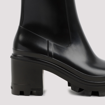 Shop Moncler Loftgrip Rain Boots Shoes In Black