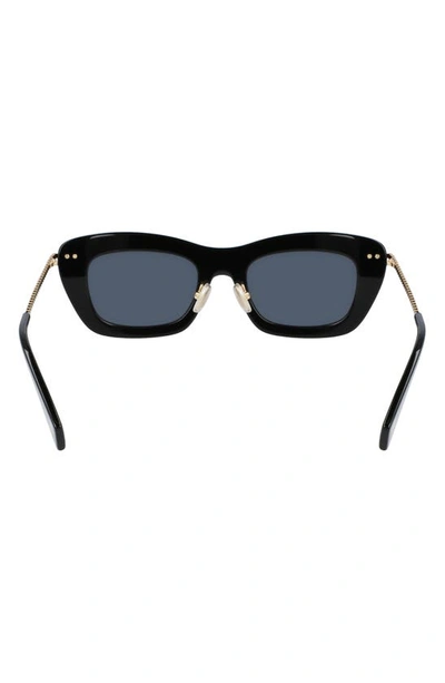 Shop Lanvin Babe 51mm Rectangle Sunglasses In Black