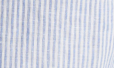 Shop Reiss Ruban Regular Fit Stripe Linen Button-up Shirt In Blue Stripe