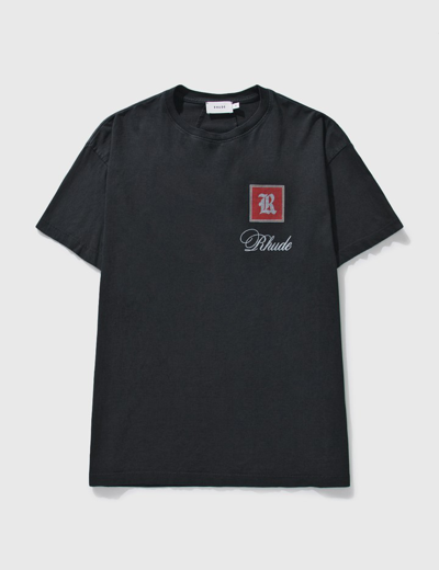Shop Rhude Moonlight T-shirt In Black