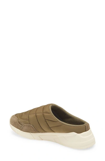 Gola Orbit Water Resistant Quilted Mule Sneaker In Khaki