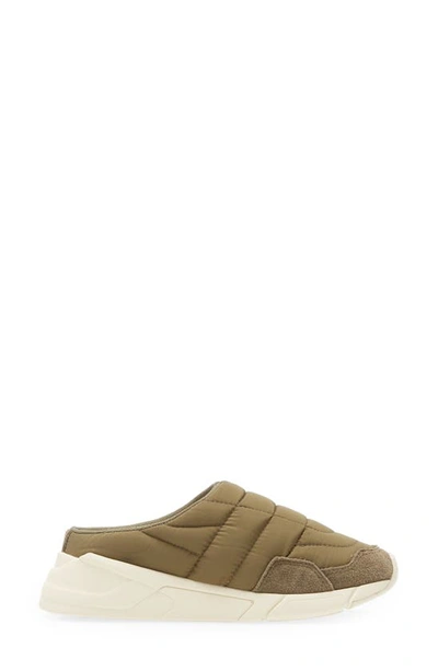 Gola Orbit Water Resistant Quilted Mule Sneaker In Khaki