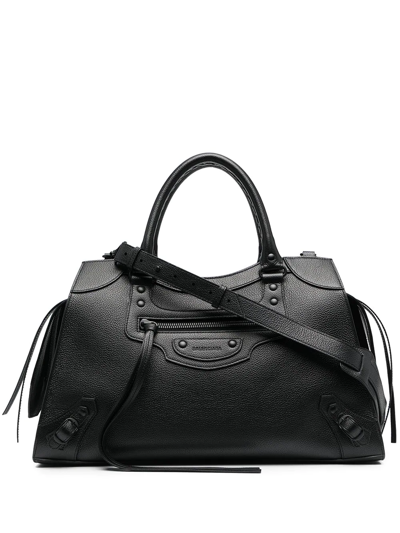 Shop Balenciaga Neo Classic Tote Bag In Black
