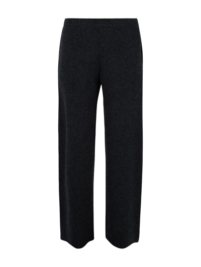 Shop Edward Crutchley Knitted Cashmere Straight-leg Trousers In Black