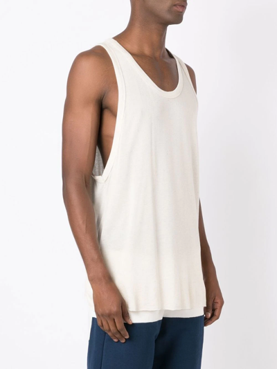 Osklen Basic Straight-cut Tank Top In Neutrals