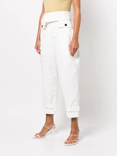 3.1 Phillip Lim Wide-leg Cropped Trousers In Yellow
