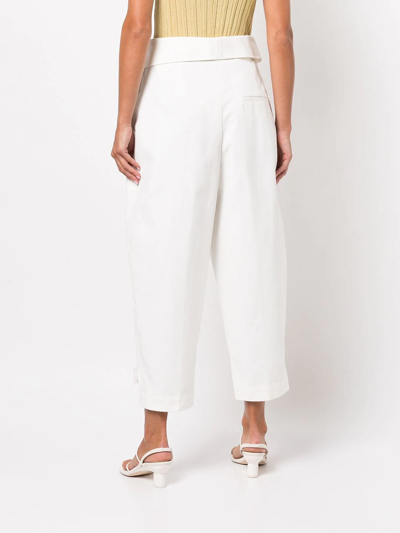 3.1 Phillip Lim Wide-leg Cropped Trousers In Yellow