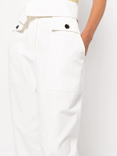 3.1 Phillip Lim Wide-leg Cropped Trousers In Yellow