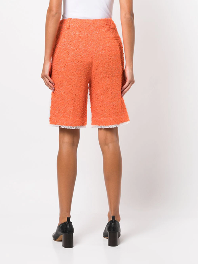 Shop 3.1 Phillip Lim / フィリップ リム Knee-length Tweed Shorts In Orange