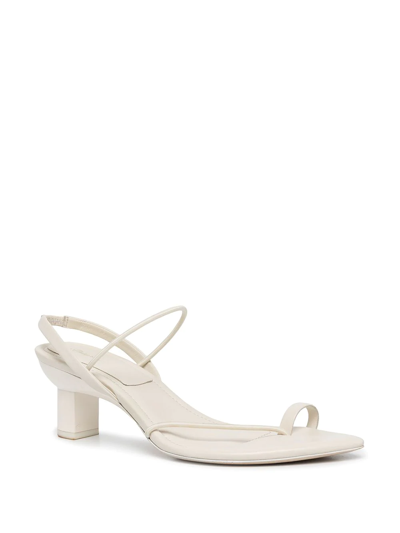 3.1 Phillip Lim Women's Verona Pointed Toe Mid Heel Thong Sandals In White
