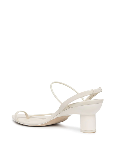 3.1 Phillip Lim Women's Verona Pointed Toe Mid Heel Thong Sandals In White