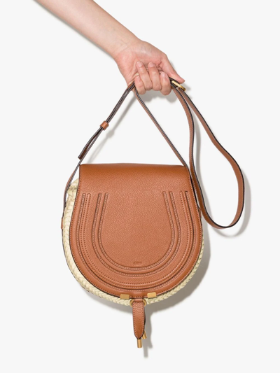 Shop Chloé Marcie Crossbody Bag In Braun