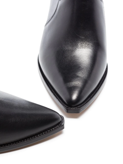 Shop Isabel Marant Polished-finish Pointed-toe Boots In Schwarz