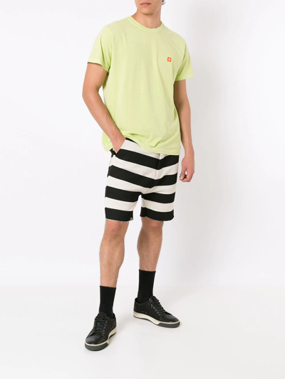 Shop Osklen Striped Track Shorts In Black