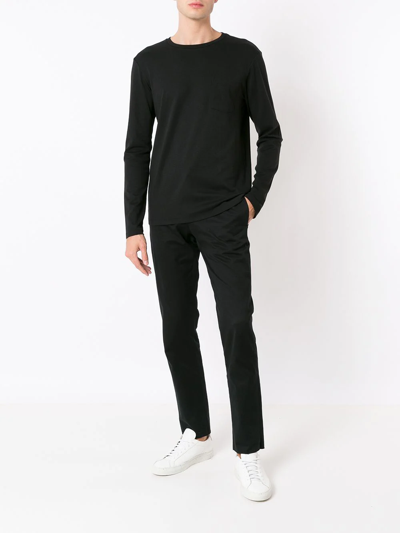 Shop Osklen Patch-pocket Cotton T-shirt In Black