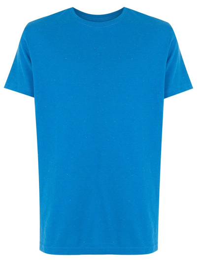 Shop Osklen Crewneck Cotton T-shirt In Blue