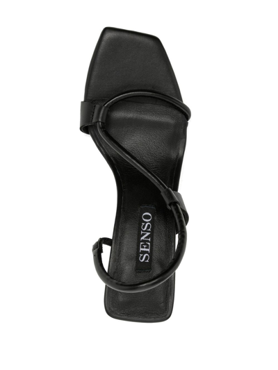 Senso Uxley Leather Sandals In Schwarz
