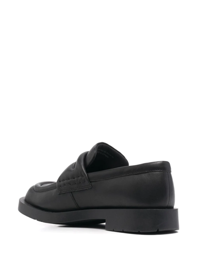 Shop Camperlab Leather Round-toe Loafers In Black