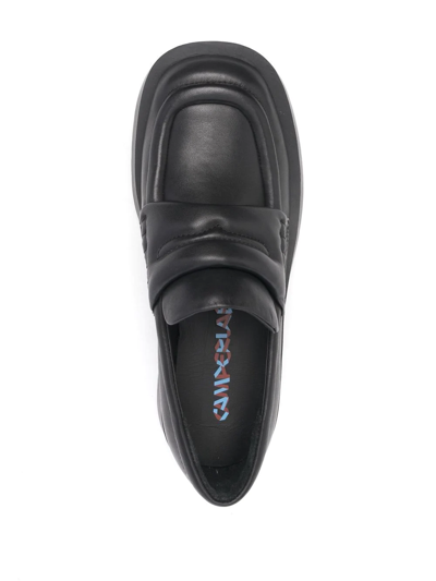 Camperlab Leather Round-toe Loafers In Black