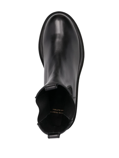 Shop Officine Creative Tonal Leather Boots In Black