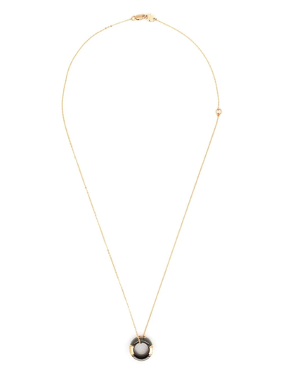 Shop Damiani 18kt Rose Gold D.icon Diamond Necklace In Pink