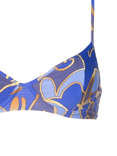 Lygia & Nanny Fiji Bikini Top In Blue