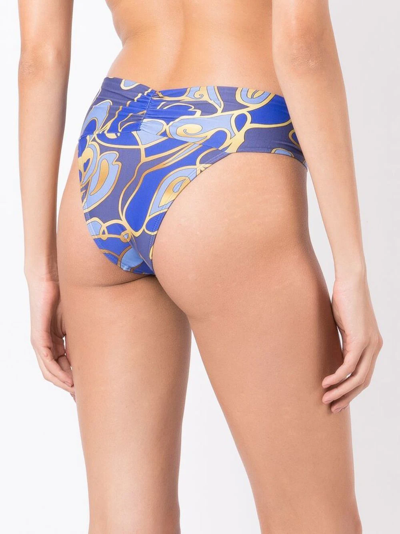 Shop Lygia & Nanny Jasper Graphic-print Bikini In Blue