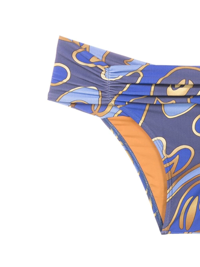 Shop Lygia & Nanny Jasper Graphic-print Bikini In Blue