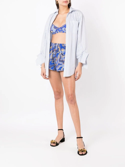 Lygia & Nanny Lee Graphic-print Shorts In Blue