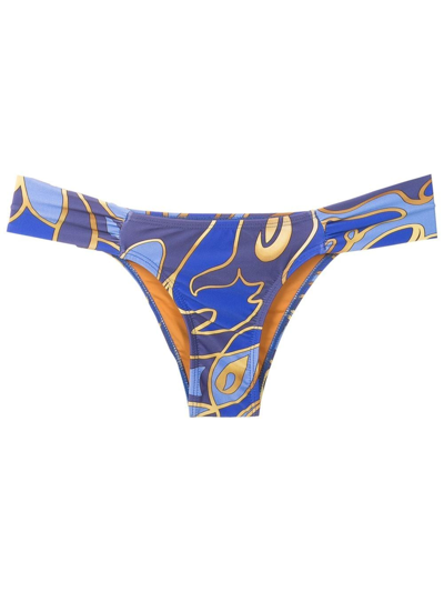 Shop Lygia & Nanny Graphic-print Bikini In Blue