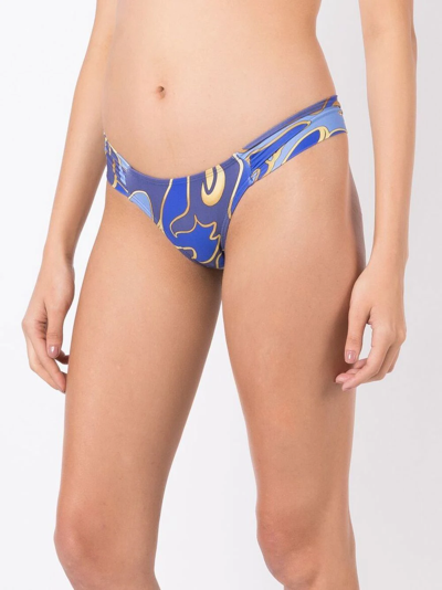 Shop Lygia & Nanny Graphic-print Bikini In Blue