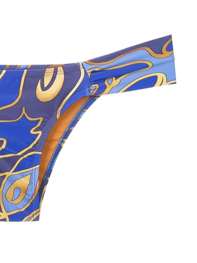 Shop Lygia & Nanny Graphic-print Bikini In Blue